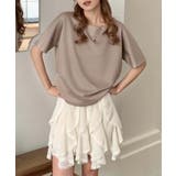 シンプルクルーネック半袖カットソー | aimoha  | 詳細画像1 