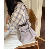 パープル | バックルデザインショルダーバッグ | aimoha 
