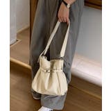 ホワイト | バックルデザインショルダーバッグ | aimoha 