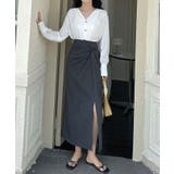 フロントスリット入りロングスカート | aimoha  | 詳細画像10 