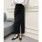 フロントスリット入りロングスカート | aimoha  | 詳細画像3 