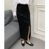 フロントスリット入りロングスカート | aimoha  | 詳細画像4 