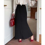 ブラック | Aラインロングスカート | aimoha 