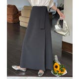 グレー | ラップ風ロングスカート | aimoha