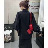 パフスリーブ長袖シャツブラウス | aimoha | 詳細画像11