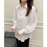 パフスリーブ長袖シャツブラウス | aimoha | 詳細画像7