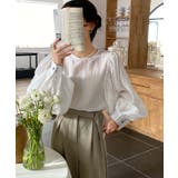 パフスリーブシアーブラウス | aimoha  | 詳細画像9 