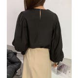 パフスリーブシアーブラウス | aimoha  | 詳細画像2 