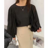 パフスリーブシアーブラウス | aimoha  | 詳細画像5 