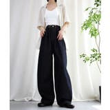 14色2WAYデザインジーンズデニム深めのウエストタックハイウエストデニムパンツ… | aimoha  | 詳細画像15 