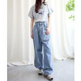 14色2WAYデザインジーンズデニム深めのウエストタックハイウエストデニムパンツ… | aimoha  | 詳細画像36 