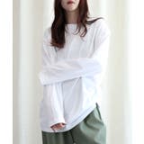 ロングスリーブシンプルクルーネックTシャツ ロング ロンT 長袖 | aimoha  | 詳細画像9 