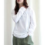 ロングスリーブシンプルクルーネックTシャツ ロング ロンT 長袖 | aimoha  | 詳細画像10 