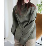 オリジナル光沢感バンドカラーブラウス | aimoha | 詳細画像16