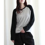 ブラック | ラグランスリーブ長袖Tシャツ | aimoha