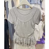 【Jasmine】レイヤード風裾フリルTシャツ Jasmine Grandifl… | aimoha  | 詳細画像11 