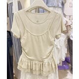【Jasmine】レイヤード風裾フリルTシャツ Jasmine Grandifl… | aimoha  | 詳細画像14 