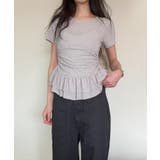 【Jasmine】レイヤード風裾フリルTシャツ Jasmine Grandifl… | aimoha  | 詳細画像22 