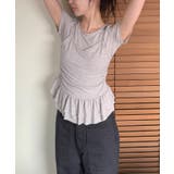 【Jasmine】レイヤード風裾フリルTシャツ Jasmine Grandifl… | aimoha  | 詳細画像24 