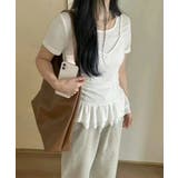 【Jasmine】レイヤード風裾フリルTシャツ Jasmine Grandifl… | aimoha  | 詳細画像29 