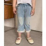 【aimoha-KIDS-】レースフレアデニムパンツ | aimoha kids | 詳細画像3