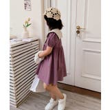 パープル | 【aimoha-KIDS-】デザインカラーワンピース | aimoha kids