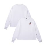 オフホワイト | HOOK -original- DOGワンポイント刺繍ロンTEE | HOOK