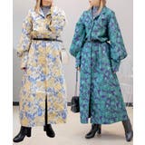 ニュアンスカラースタンドカラーワンピース スタンドカラーワンピース | aimoha | 詳細画像1