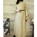 ベージュ | ニュアンスカラースタンドカラーワンピース スタンドカラーワンピース | aimoha