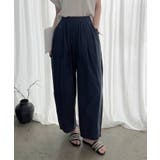 ハイウエストタックワイドパンツ | aimoha | 詳細画像1