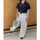 【aimoha-KIDS-】配色裾メロウ半袖ニットポロシャツ ブラウス | aimoha kids | 詳細画像6