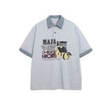 【HOOK】ヴィンテージグラフィック切替ポロTシャツ | HOOK | 詳細画像2