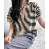 【aimoha】Yヘンリーネックボーダーリラックスプルオーバー | aimoha  | 詳細画像17 