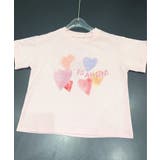 ピンク | 【aimoha-KIDS-】ハートプリント キッズTシャツ | aimoha kids