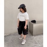 【aimoha-KIDS-】キッズ ワイドカーゴハーフパンツ | aimoha kids | 詳細画像8