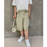 ベージュ | 【aimoha-KIDS-】キッズ ワイドカーゴハーフパンツ | aimoha kids