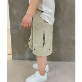 【aimoha-KIDS-】キッズ ワイドカーゴハーフパンツ | aimoha kids | 詳細画像5