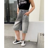 【aimoha-KIDS-】デニム キッズハーフパンツ | aimoha kids | 詳細画像3