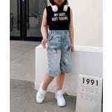 【aimoha-KIDS-】七分丈 ダメージデニムパンツ | aimoha kids | 詳細画像6