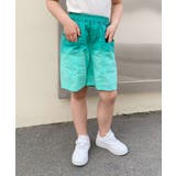 グリーン | 【aimoha-KIDS-】キッズ グラデーションワイドハーフパンツ | aimoha kids