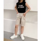 【aimoha-KIDS-】ロゴプリント キッズハーフパンツ | aimoha kids | 詳細画像24