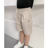 【aimoha-KIDS-】ロゴプリント キッズハーフパンツ | aimoha kids | 詳細画像25