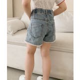 【aimoha-KIDS-】デニム キッズフレアショートパンツ | aimoha kids | 詳細画像7