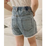 【aimoha-KIDS-】デニム キッズフレアショートパンツ | aimoha kids | 詳細画像8