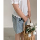 【aimoha-KIDS-】ドット柄 キッズデニムショートパンツ | aimoha kids | 詳細画像10