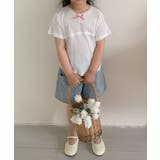 【aimoha-KIDS-】ドット柄 キッズデニムショートパンツ | aimoha kids | 詳細画像3
