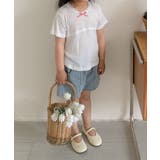 【aimoha-KIDS-】ドット柄 キッズデニムショートパンツ | aimoha kids | 詳細画像4