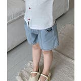 【aimoha-KIDS-】ドット柄 キッズデニムショートパンツ | aimoha kids | 詳細画像5