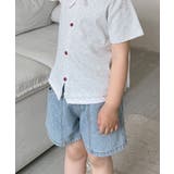 【aimoha-KIDS-】ドット柄 キッズデニムショートパンツ | aimoha kids | 詳細画像6
