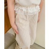 【aimoha-KIDS-】キッズ ストライプワイドパンツ | aimoha kids | 詳細画像6